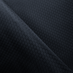 Ткань Оксфорд 300D PU Рип-Стоп СОТЫ, цвет Черный (на отрез)  в Березниках