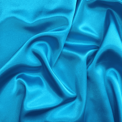 *Ткань Атлас-сатин, цвет Голубой (на отрез)  в Березниках