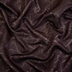 Ткань Блэкаут для штор &quot;Ледовое тиснение цвет Темно-Коричневый&quot; (на отрез)  в Березниках