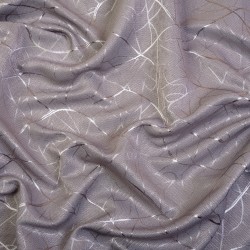 Ткань Блэкаут для штор светозатемняющая 75% &quot;Ледовое тиснение цвет Серый&quot; (на отрез)  в Березниках
