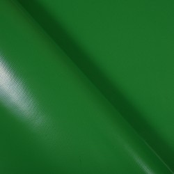 Ткань ПВХ 450 гр/м2, Зелёный (Ширина 160см), на отрез  в Березниках