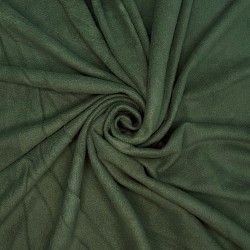 Ткань Флис Односторонний 130 гр/м2, цвет Темный хаки (на отрез)  в Березниках