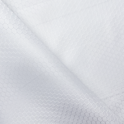Ткань Оксфорд 300D PU Рип-Стоп СОТЫ, цвет Белый (на отрез)  в Березниках