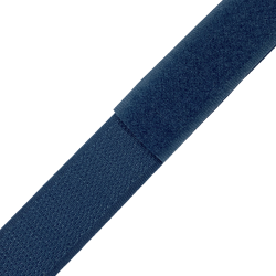Контактная лента 25мм цвет Синий (велькро-липучка, на отрез)  в Березниках