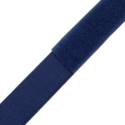 Контактная лента 25мм цвет Тёмно-Синий (Велькро-липучка), на отрез  в Березниках